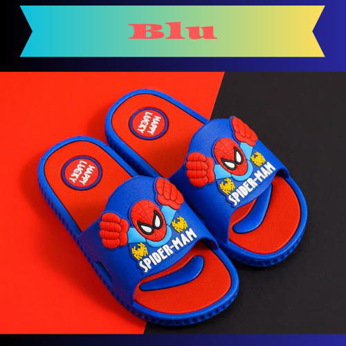 Disney Children's Slippers Cartoon Boys' Summer Home Shoes Boys Sandals Waterproof Anti-slip Kids Garden Shoes Size 24-39