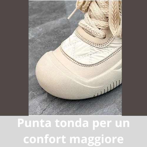 Women's High-Top Fleece-Lined Cotton Shoes Versatile Casual Trendy Footwear Warm Comfortable Home Use Round Toe Shoes