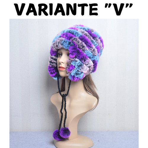 Winter Fur Caps Hats Beanies For Women Sew Stripes Real Rex Rabbit Fur Hat Cap Female Soft Warm Natural Fur Beanies Ladies