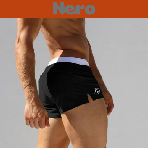 men's Swimwear Low Waist Surfing Trunk swim short sexy personality Swimsuit male pocket swimming beach board short men bathing