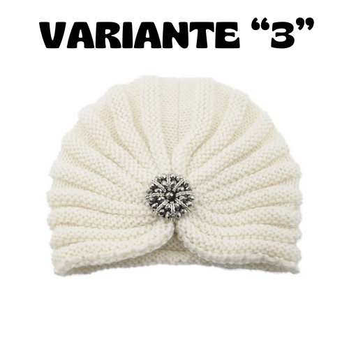 2023 New Round Bead Accessory Hat Women Wool Knitted Hats Bohemian Hijab Cap Autumn and Winter Silver Diamond Jewelry Bonnet