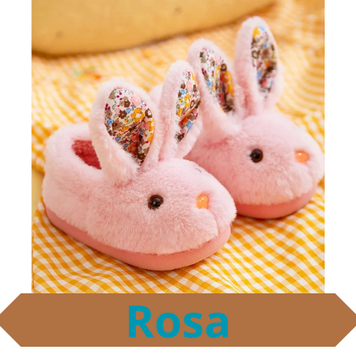 Children Indoor Slippers Winter Warm Cotton Shoes Kids Home Floor Slippers Cartoon Rabbit Anti-slip Boys Girls Plush Footwear