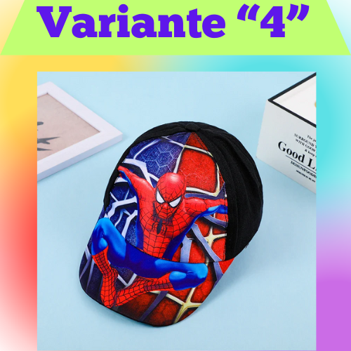 Disney New Anime Frozen Minnie Mouse Kids Brand Hat Boy Girl Travel Caps Spiderman Mickey Baby Caps Figure Gift Toys 3-8Y