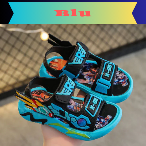 Boys Sandals 1-12 Year Old Soft Sole Anti Slip Sandals Cartoon Outwear Small and Medium Sized Children Beach Sandals