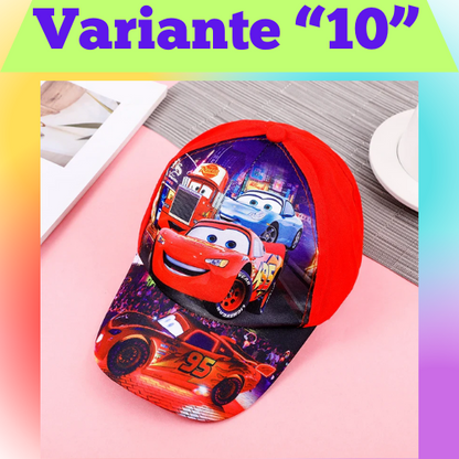 Disney New Anime Frozen Minnie Mouse Kids Brand Hat Boy Girl Travel Caps Spiderman Mickey Baby Caps Figure Gift Toys 3-8Y