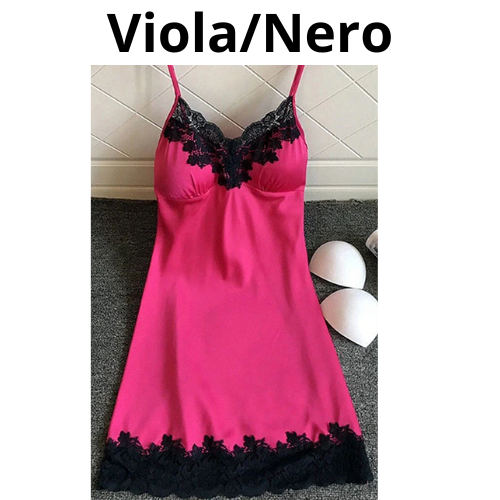 Women's Sexy Lingerie Summer Silk Night Gown Lace Patchwork Mini Night Dress Spaghetti Strap NO Chest Pad Sleepwear For Ladies