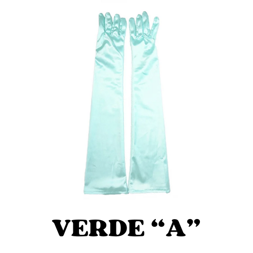 2024 Women's Evening Party Formal Gloves Solid Color Satin Long Finger Mittens forEvents Activities Red White Rose Color