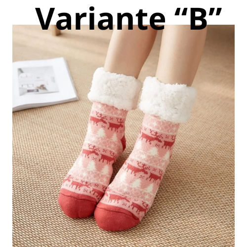 Winter Warm Socks Women penguin Plush Soft Female Non Grip Floor Slippers Short Sock Fuzzy Fluffy Deer Elk Bear Christmas Gift