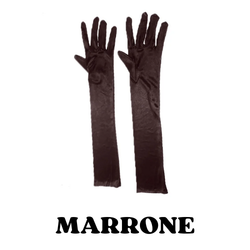2024 Women's Evening Party Formal Gloves Solid Color Satin Long Finger Mittens forEvents Activities Red White Rose Color