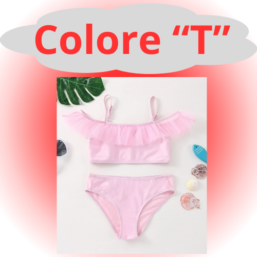 Girls Swimsuit Two Piece Hot Stamping Children's Swimwear Girls Beachwear