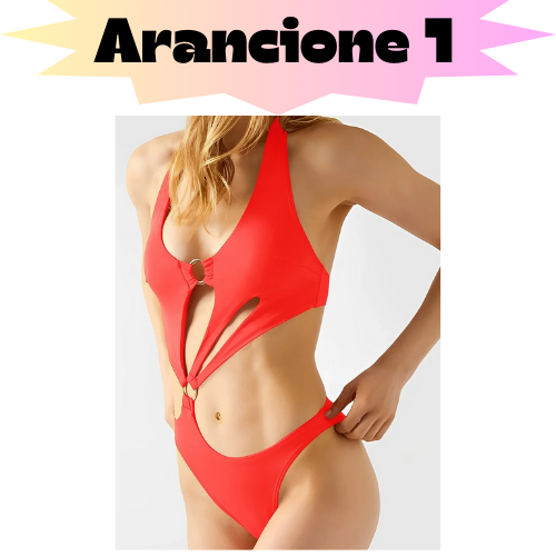 2024 Hollow Out Monokini Women One Piece Swimsuit Solid Ring Link Sexy Swimwear Female Beachwear Bathing Swimming Swim Suit