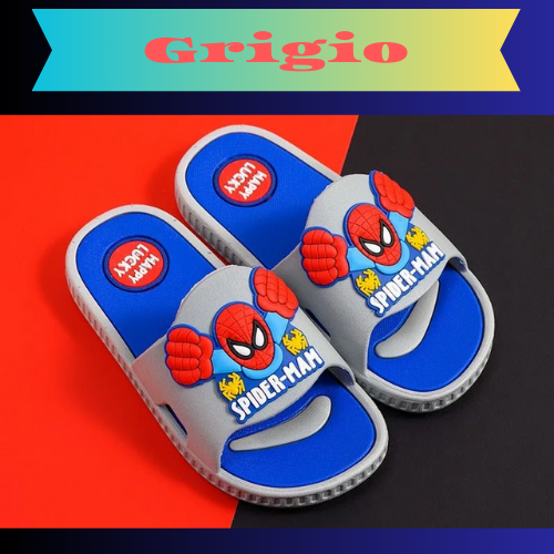 Disney Children's Slippers Cartoon Boys' Summer Home Shoes Boys Sandals Waterproof Anti-slip Kids Garden Shoes Size 24-39