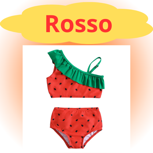 Costume Da Bagno “Bichini” da Bambina. Set 2 Pezzi, Design Moderno, Comodo, Traspirante.