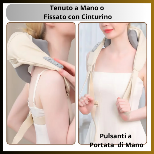 Wireless Neck And Back Massager Shoulder Kneading Massage Shawl Cervical Relaxing Trapezius Massager