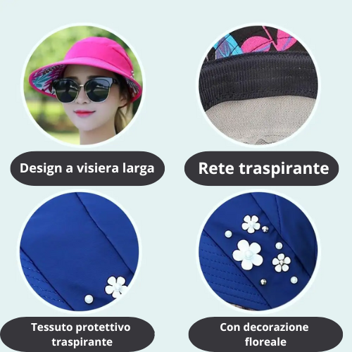 Fashion Womens Ladies Summer Vacation Wide Brim Foldable Sun Hat Anti-UV Beach Visor Caps Casual Hats