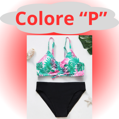 Girls Swimsuit Two Piece Hot Stamping Children's Swimwear Girls Beachwear