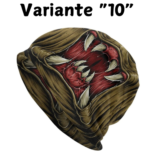 Alien Monster Villain Teeth Skullies Beanies Caps Unisex Winter Warm Knitted Hat Adult Venom Demon Bonnet Hats Outdoor Ski Cap
