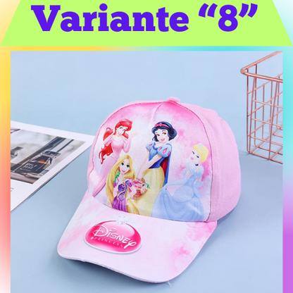 Disney New Anime Frozen Minnie Mouse Kids Brand Hat Boy Girl Travel Caps Spiderman Mickey Baby Caps Figure Gift Toys 3-8Y