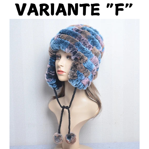 Winter Fur Caps Hats Beanies For Women Sew Stripes Real Rex Rabbit Fur Hat Cap Female Soft Warm Natural Fur Beanies Ladies