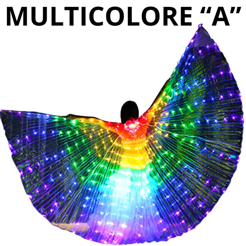 LED Fairy Wings Cloak Adult Children Dancers Colorful Luminous Butterfly Wings Belly Dancing Performance Stage Party Photo Prop