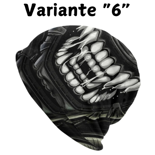 Alien Monster Villain Teeth Skullies Beanies Caps Unisex Winter Warm Knitted Hat Adult Venom Demon Bonnet Hats Outdoor Ski Cap