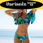 Sexy Ruffle Bikini Set 2024 New Brazilian V Neck Push Up Swimwear Women Swimsuit Bathing Suit Strappy Beach Wear Mujer biquini