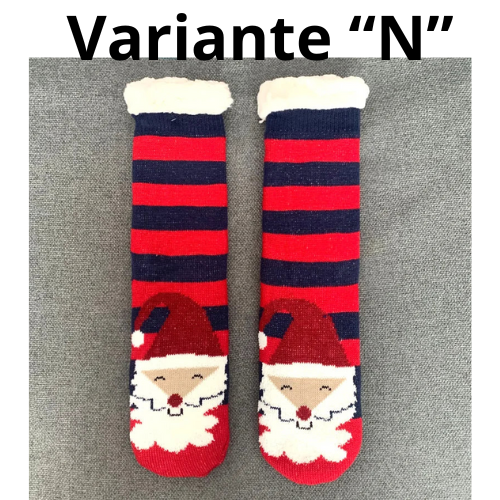 Winter Warm Socks Women penguin Plush Soft Female Non Grip Floor Slippers Short Sock Fuzzy Fluffy Deer Elk Bear Christmas Gift