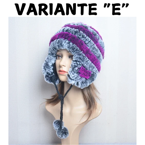 Winter Fur Caps Hats Beanies For Women Sew Stripes Real Rex Rabbit Fur Hat Cap Female Soft Warm Natural Fur Beanies Ladies