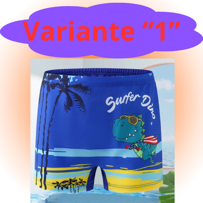 2024 Summer Baby Boys Swimming Trunks For 2-12Years Kids Beach Shorts Cartoon Pattern Swimsuit Shorts Baby Bathing Suit Swimwear