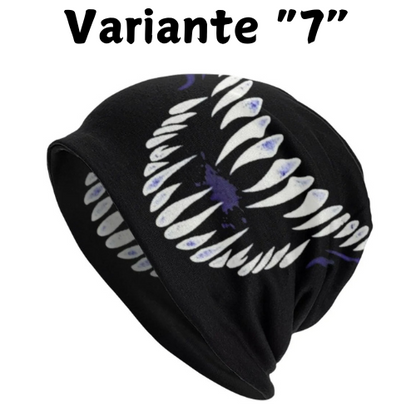 Alien Monster Villain Teeth Skullies Beanies Caps Unisex Winter Warm Knitted Hat Adult Venom Demon Bonnet Hats Outdoor Ski Cap
