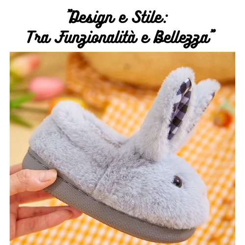 Children Indoor Slippers Winter Warm Cotton Shoes Kids Home Floor Slippers Cartoon Rabbit Anti-slip Boys Girls Plush Footwear
