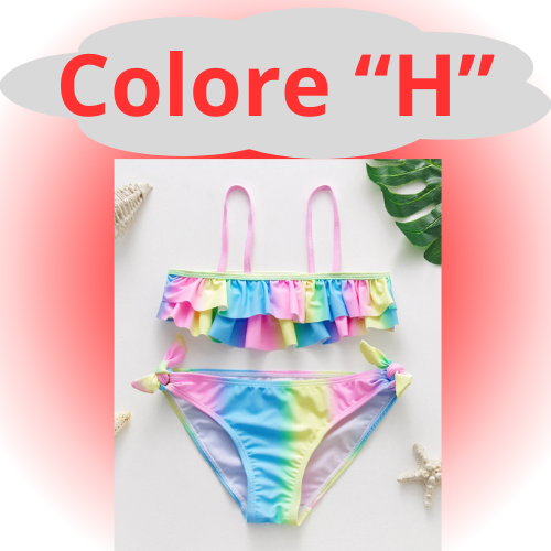 Girls Swimsuit Two Piece Hot Stamping Children's Swimwear Girls Beachwear