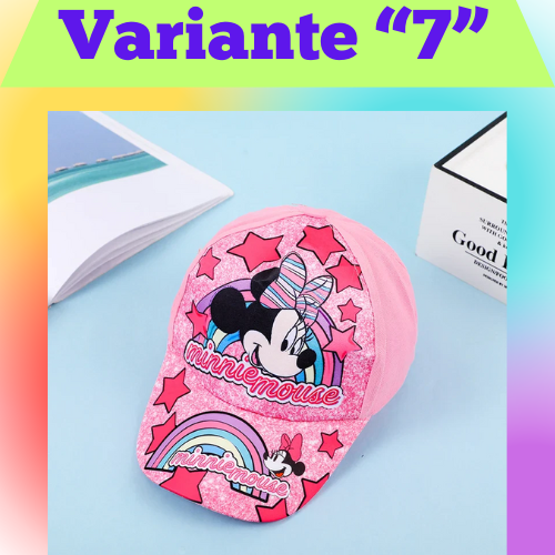 Disney New Anime Frozen Minnie Mouse Kids Brand Hat Boy Girl Travel Caps Spiderman Mickey Baby Caps Figure Gift Toys 3-8Y