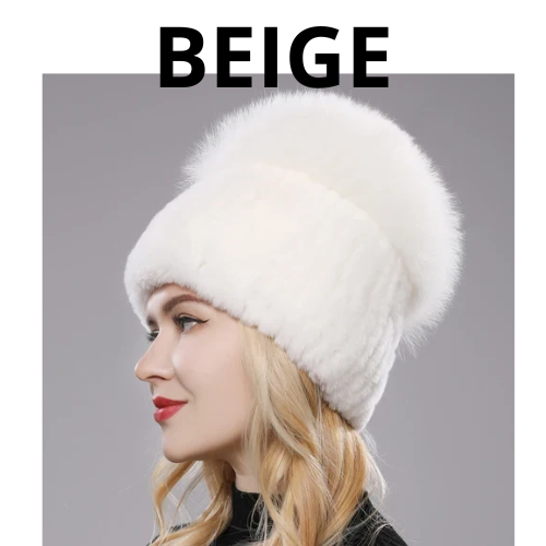 Russia New Style Women Real Genuine Fox Fur Beanies Hat Girls Natural Real Rex Rabbit Fur Skullies Cap Knit Winter Real Fur Hats