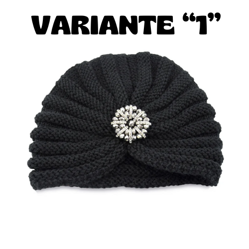 2023 New Round Bead Accessory Hat Women Wool Knitted Hats Bohemian Hijab Cap Autumn and Winter Silver Diamond Jewelry Bonnet