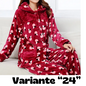 dot print Warm Pajamas Women Winter Flannel Pajama Sets For Female set Thick Korean Style Lovely Cartoon 2 Piece Tops+Pants