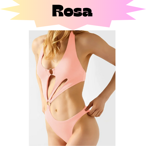 2024 Hollow Out Monokini Women One Piece Swimsuit Solid Ring Link Sexy Swimwear Female Beachwear Bathing Swimming Swim Suit