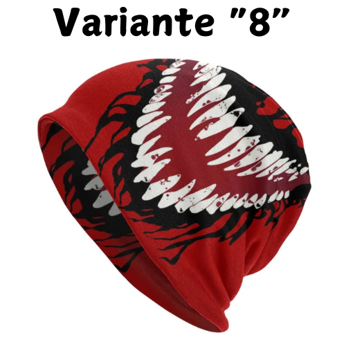 Alien Monster Villain Teeth Skullies Beanies Caps Unisex Winter Warm Knitted Hat Adult Venom Demon Bonnet Hats Outdoor Ski Cap