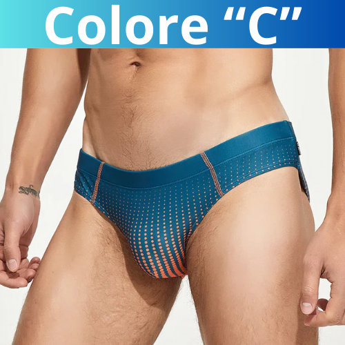 NEW MENS SWIM BRIEFS TRUNKS GRADIENT COLOR SWIM BIKINI