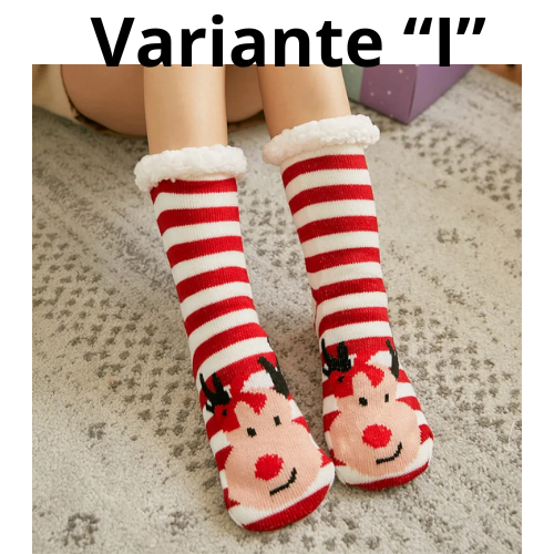 Winter Warm Socks Women penguin Plush Soft Female Non Grip Floor Slippers Short Sock Fuzzy Fluffy Deer Elk Bear Christmas Gift