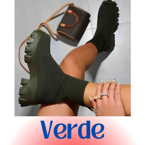 Stivaletto da donna autunno-inverno con plateau e tacco. Traspiranti, casual, leggeri. Comfort e stile: la scelta perfetta per ogni occasione.