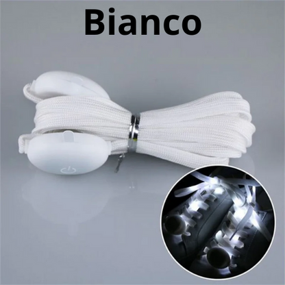 2Pcs LED Sport Luminous Shoelaces Glow Shoe Strings Round Flash Light Shoelaces Batteries No Tie Lazy Shoe Laces Party Decor