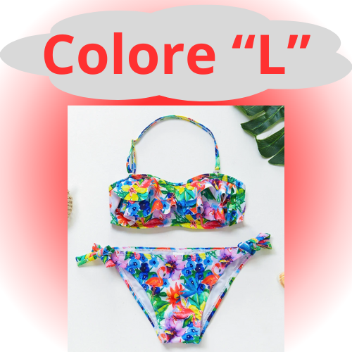Girls Swimsuit Two Piece Hot Stamping Children's Swimwear Girls Beachwear