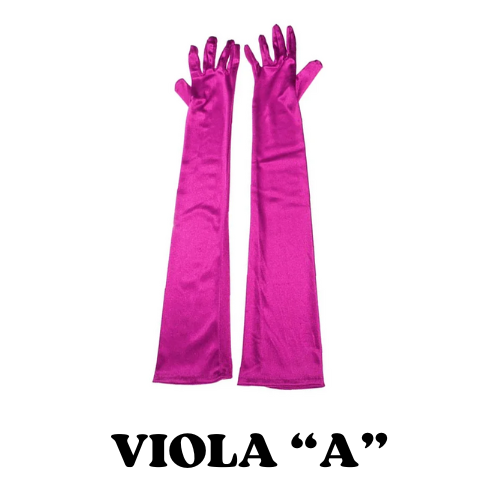 2024 Women's Evening Party Formal Gloves Solid Color Satin Long Finger Mittens forEvents Activities Red White Rose Color
