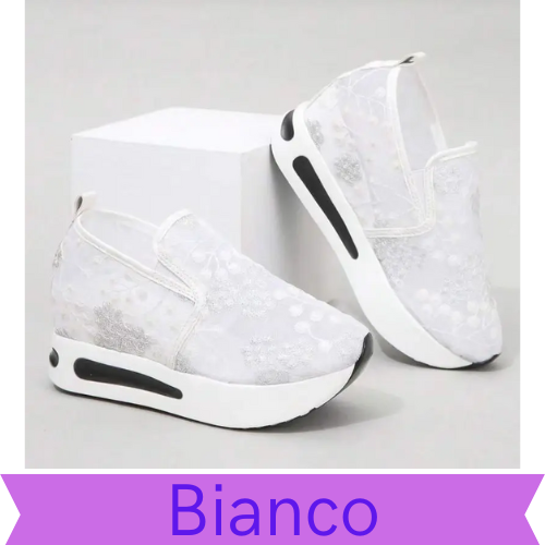 Scarpe da ginnastica estive in rete da donna. Scarpe sportive, traspiranti, casual. La scelta ideale per chi cerca comfort, leggerezza e praticità abbinati allo stile.