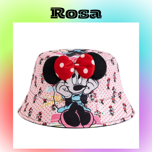 New Children's Mickey And Minne Bucket Hat Cartoon Cute Boys Girls Cap