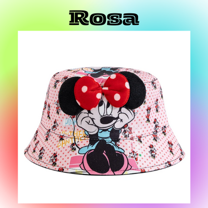 New Children's Mickey And Minne Bucket Hat Cartoon Cute Boys Girls Cap
