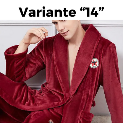 Autumn Winter Warm Male Sleepwear Big Size Flannel Men Robe Nightwear Thick Long Bathrobe Nightgown  Loungewear Casual Home Wear