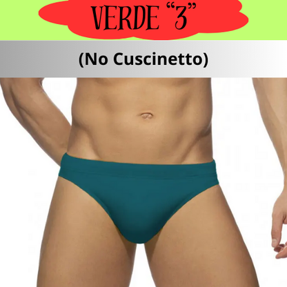 Men's Swim Mini Briefs beach pants Surfing Low-waist Sexy Surfboard Solid Color Swimwear Padded Push-up Swimming swimsuits