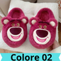 Cartoon Disney Lotso cute men and women winter soft, comfortable, non-slip, skin-friendly and warm home couple cotton slippers